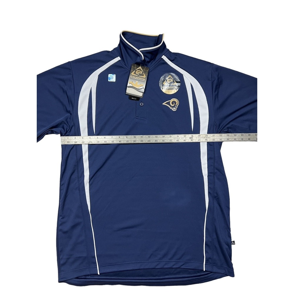 Vintage ST. LOUIS Rams NFL Team Apparel Moisture Wicking Image Wear Large NWT - Picture 3 of 9